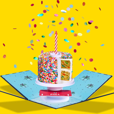 4" Rainbow Gluten Free Vanilla Confetti Surprise Cake®