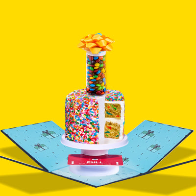 4" Rainbow Gluten Free Vanilla Confetti Surprise Cake®