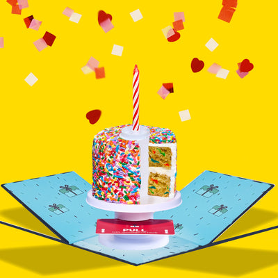4" Rainbow Gluten Free Vanilla Confetti Surprise Cake®