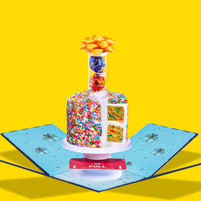 4" Rainbow Gluten Free Vanilla Confetti Surprise Cake®