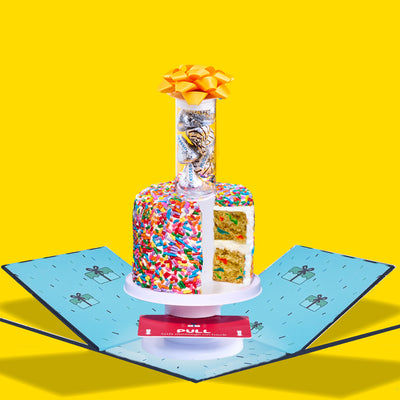 4" Rainbow Gluten Free Vanilla Confetti Surprise Cake®