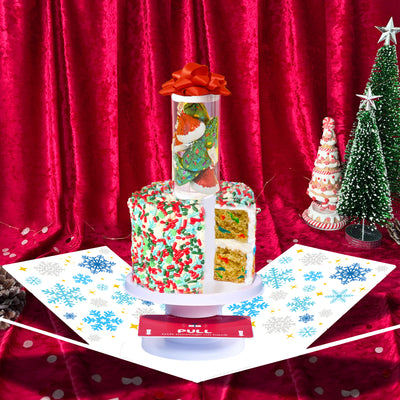 Merry Christmas Box - 4" Vanilla Christmas Surprise Cake Box®
