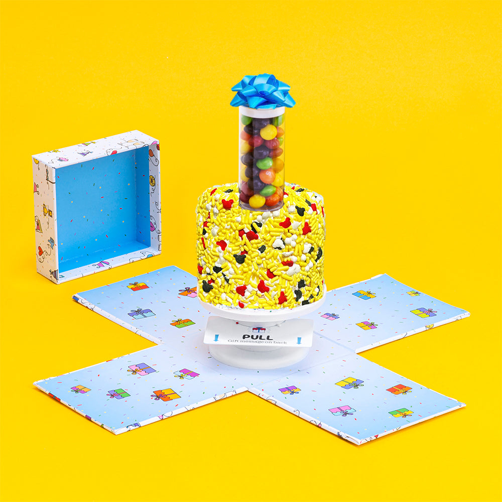 4" Mickey Mouse Vanilla Confetti Surprise Cake® - ©Disney