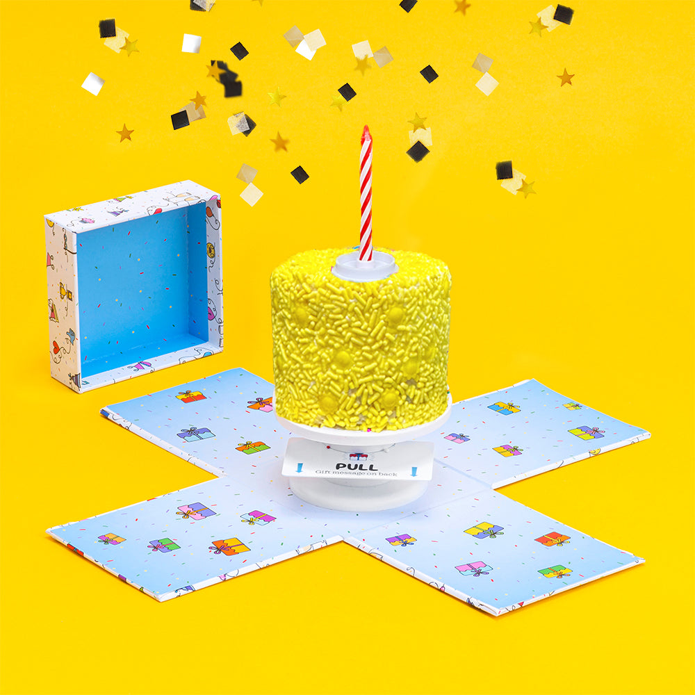 4" Happy Summer Vanilla Surprise Cake®