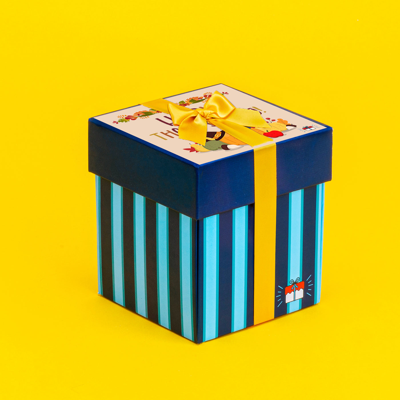 Happy Thanksgiving Vanilla Surprise Cake with Fall Festive Hershey Kisses