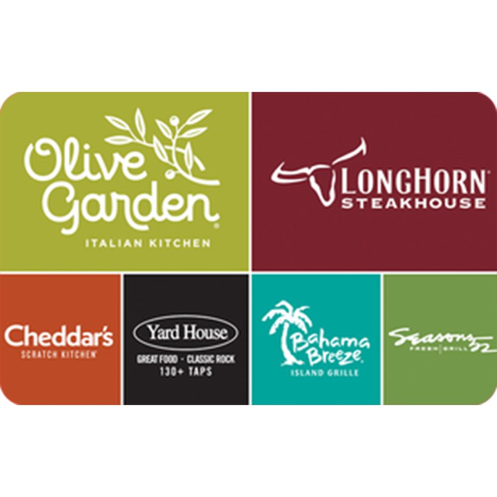 $100 Darden Restaurants Gift Card (+ $4.95 processing fee)