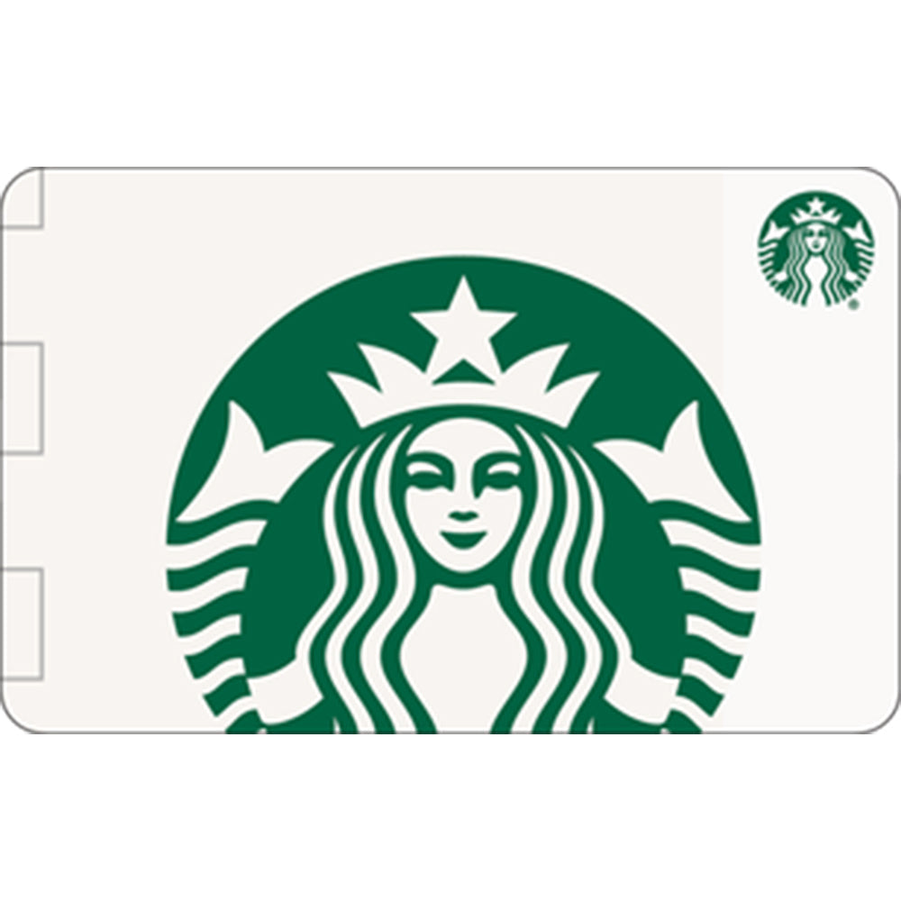 $50 Starbucks® Gift Card (+ $4.95 processing fee)