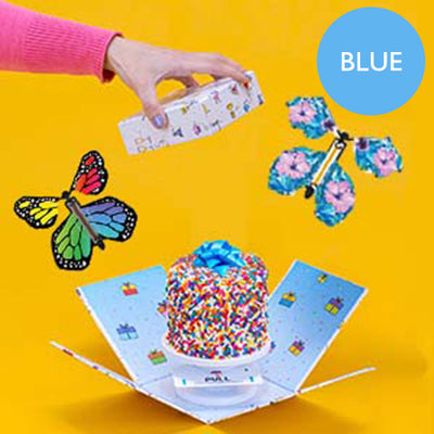 Blue Gender Reveal Butterfly Surprise