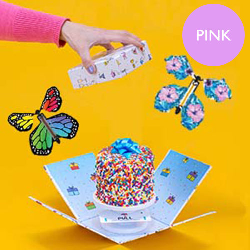 Pink Gender Reveal Butterfly Surprise