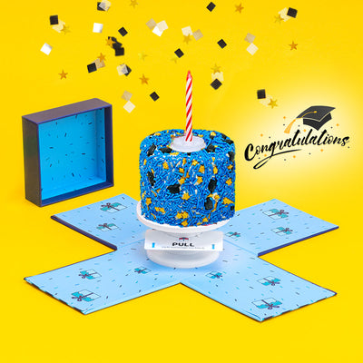 4" Graduation Vanilla Surprise Cake®