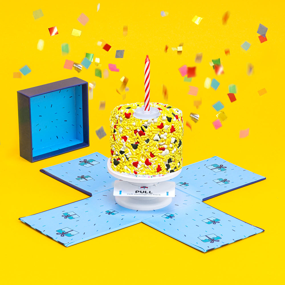 4" Mickey Mouse Vanilla Confetti Surprise Cake® - ©Disney