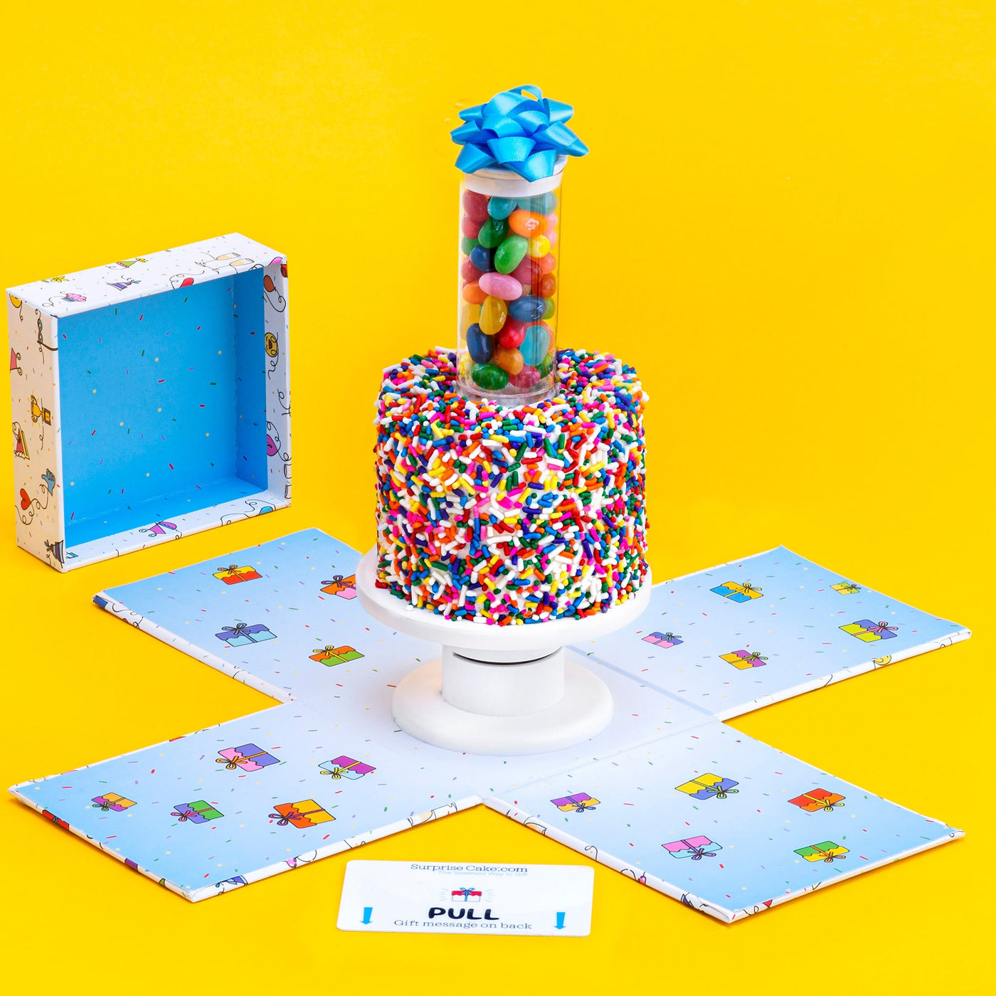 4" Gluten Free Rainbow Confetti Surprise Cake®