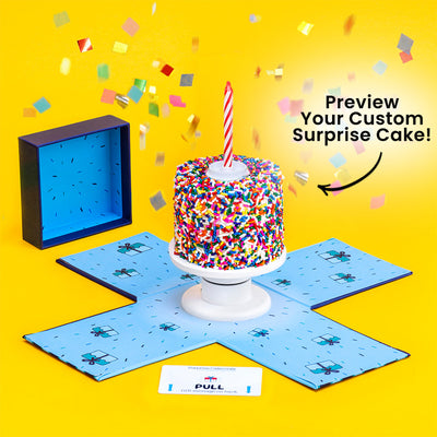 4" Gluten Free Rainbow Confetti Surprise Cake®