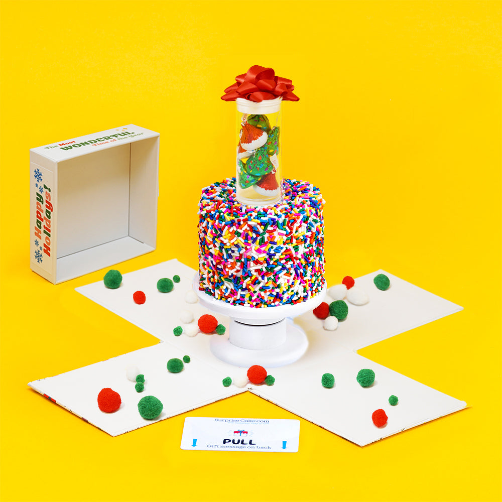 4" Gluten Free Rainbow Confetti Surprise Cake®
