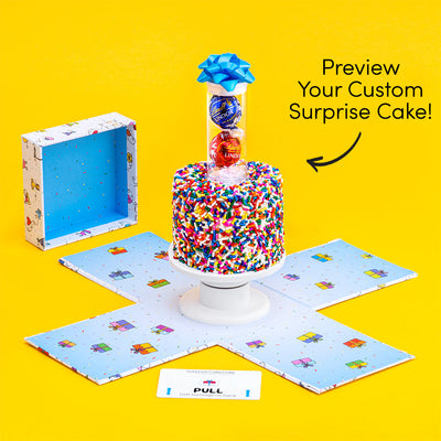 4" Gluten Free Rainbow Confetti Surprise Cake®